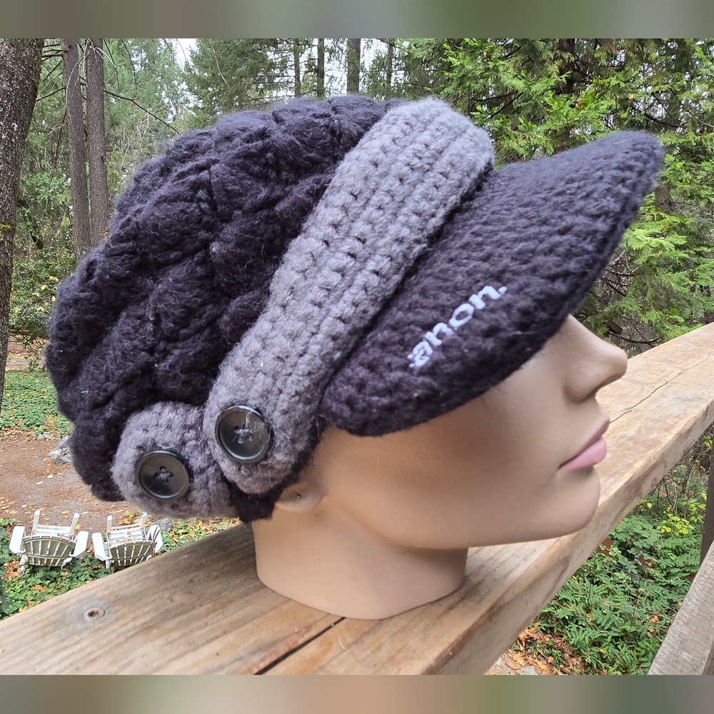 Anon Knit Crochet Snuggly Like New Winter Sloutchy Hat - Picture 3 of 5